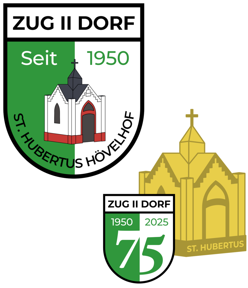 Unser neues Logo und der Anstecker zum 75-jährigen Jubiläum